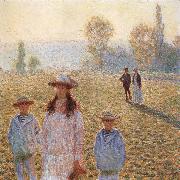 Claude Monet Landscape with Figures,Giverny china oil painting reproduction